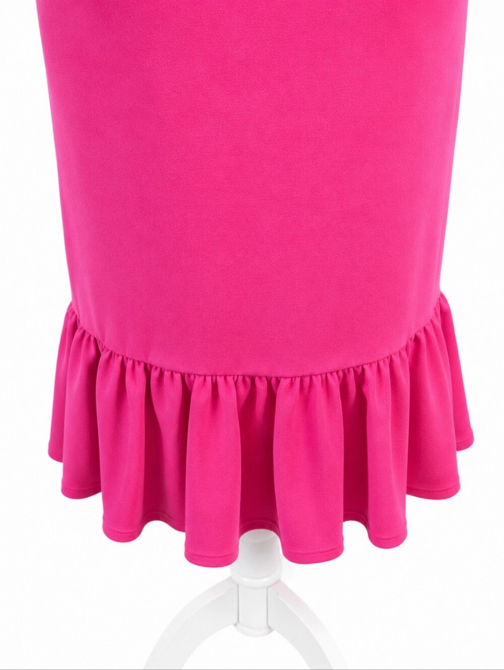 Betsey Johnson Hot Pink Sleeveless Shift Dress NWT Ruffle Hem Dopamine Dressing - Picture 4 of 7